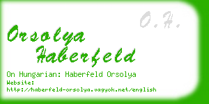 orsolya haberfeld business card